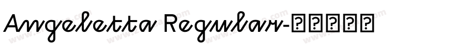 Angeletta Regular字体转换